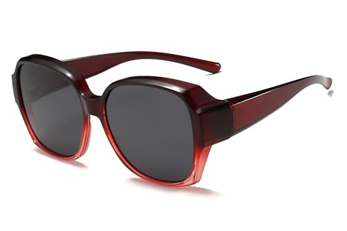 Farrobor Sovraocchiali da Sole Polarizzati - Occhiali da Sole Laterale per Donna Uomo con Protezione da UV400
