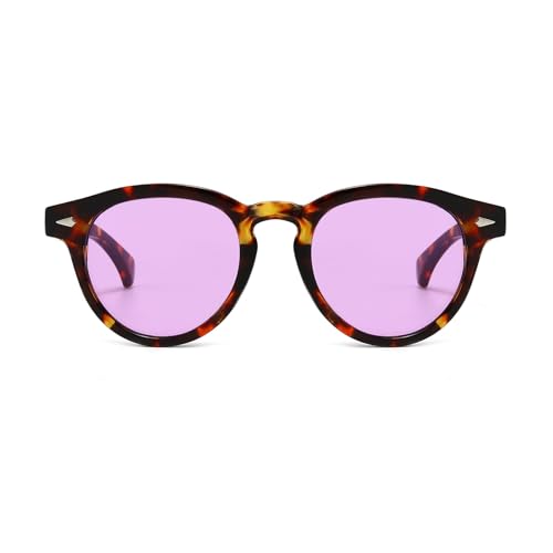 YAMEIZE Vintage Round Sunglasses Women Men - Round Shades UV400 Protection Driving Outdoor2