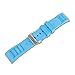 Crafter Blue UX08 Straight End Butterfly-clasp FKM Rubber Strap Replacement Band for All 22mm Width Lug Watches, Green