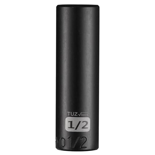 Image of 3 /8 inch Square Drive 1 /2 inch SAE Impact Socket,Hex Deep Socket Design,CR-MO Steel for Nut repair for Any Application
