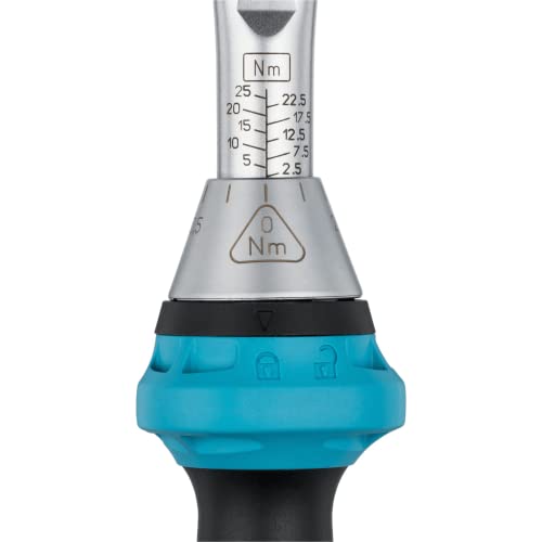 HAZET Torque Wrench 5108-3CT I Output: Square 6.3 Mm (1/4 Inch), Tolerance: 3%, 20 Teeth (Operating Angle 18 Degrees) I Tool Suitable for Bicycle or Similar Two-Wheelers