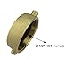 BE-TOOL Brass Fire Hydrant Adapter, High-Pressure Industrial Water Hose Coupling, Hydrant Equipment Fitting for Industrial, Agricultural (2-1/2