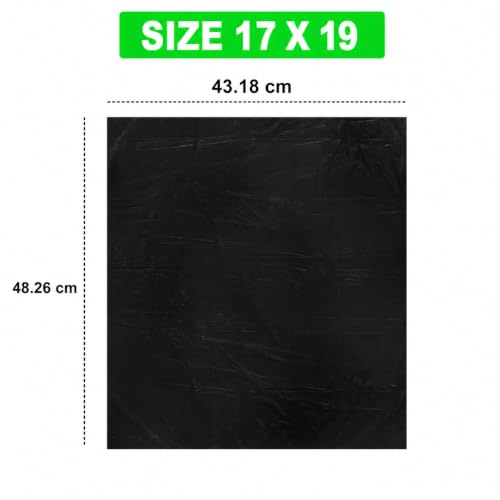 Image of ELLA Garbage Bags 17x19 Inches | 600 Bags (20 Rolls x 30) | Black | Small | Durable Leak-Proof Dustbin Covers for Home, Kitchen, Bathroom & Office