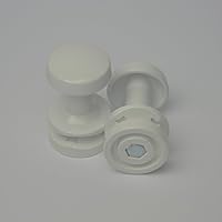 Gancio Piolo Extra Per Scaldasalviette - Coppia Di Accessori Per Appendere Asciugamani - Cromato, Bianco, Nero - Adatto A Barre Da 19 A 25 Mm