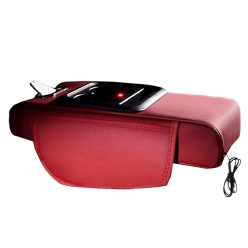 Organizador de Consola Central | con portavasos proyector Luminoso | Organizador de Almacenamiento cojín Coche - para organizar Tarjetas Llaves Botella de Agua SUV camión