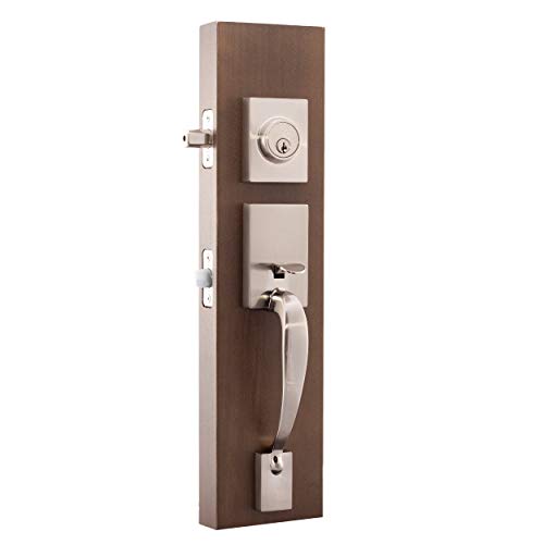 Copper Creek Fz2610Xck-Ss Craftsman Front Entrance Handleset In Satin Stainless With Colonial Knob Interior #TOP2
