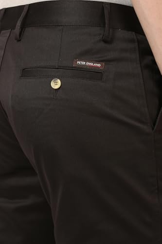 Image of Peter England Men's Regular Fit Mid Rise Pants
