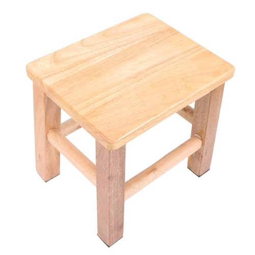 TOYZFRIENDY Taburete Infantil de Madera Maciza para Sentarse y Cambiar Zapatos Banco Bajo Seguro y Estable para Baño y Cocina Fácil de Transportar y Limpiar Soporte Multifuncional para Hogar