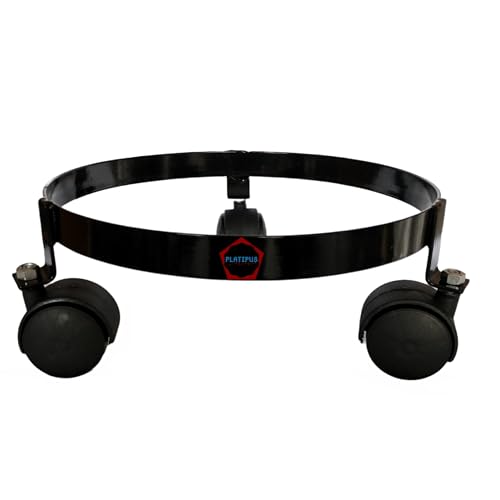 PLATIPUS Metal Gas Cylinder Stand,LPG Gas Cylinder Trolley with W...