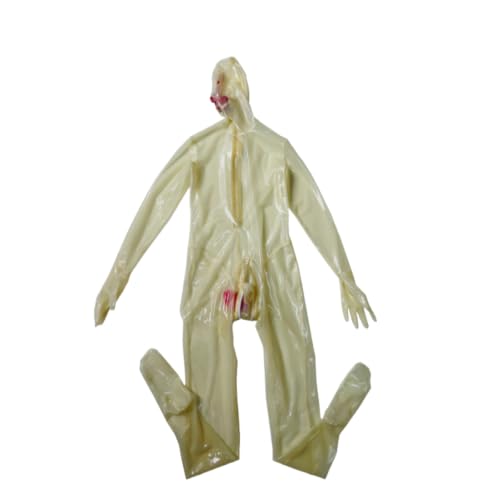 Body transparent en latex et tube de nez 15 cm contre le manque de sensation
