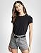 Madewell Women's Northside Vintage Tee, True Black, M