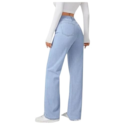 Image of Women's High Rise Straight Fit Jeans||Comfort Fit Straight Jeans