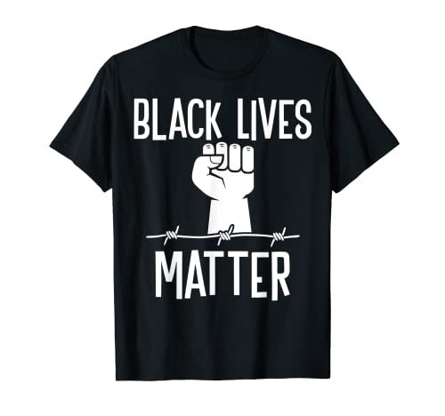 Black Lives Matter Protesta Barb Wire Maglietta