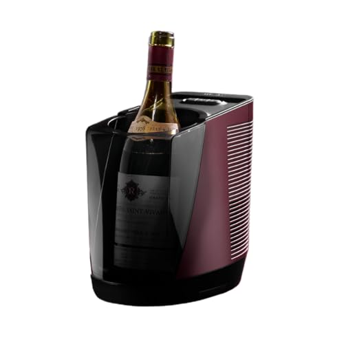 VIVANT VENUS Portable Wine Chiller - Advanced IC Temperature Sensor & Dual-Cooling System, Full Wine & Champagne Bottle Display (up to 4½