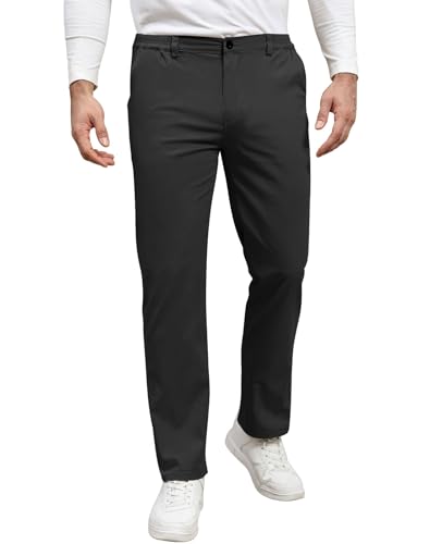 Zetieny Hombre Pantalones Chinos de Casual Algodón Pantalón Elástico de Corte Ajustado Clásico Pantalon con Bolsillos