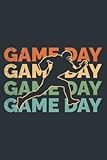 game day american football player football field game: - 6 x 9 inches, to do list notebook, 120 pages