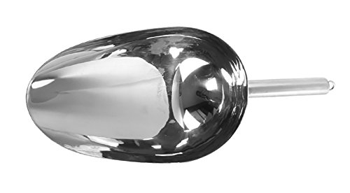 Da.Wa Cuillère en acier inoxydable robuste avec poignet profilé, pelle à glace Palette de farine de café farine