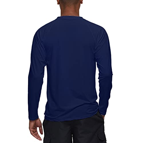 Ymosrh Men's Shirts Loose Sun Protection Clothing UPF 50+ Beach Quick Drying Surfing Swimwear Tshirts Shirts for Men3