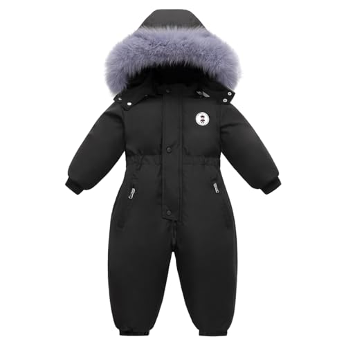 Srkrando Baby Boy Fleece Snowsuit Toddler Warm Winter Ski Snow Suit Coat Kid 3T 4T Jacket