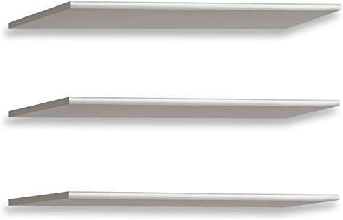 FORTE 3-er Einlegebödenset, Holzwerkstoff, Grau, 57.7 x 42 x 1.5 cm