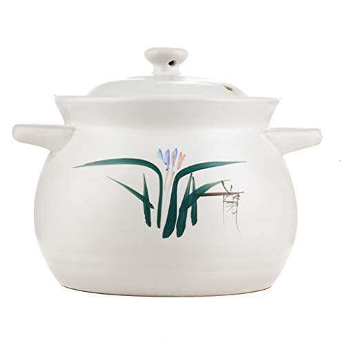 Pentole per stufati e brasati Casseruola in Ceramica Pentola Alta Temperatura Zuppa Cinese da Cucina Grande capacità Zuppa Pentola Fuoco Aperto A Mano Calderone Cottura Stufetta Riscaldamento