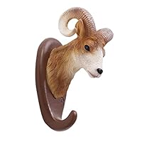 JGATW Coat Hooks Retro Design Wall Mounted Rack Hat Baseball Caps, Coats, Wallet, Animal Series Coat Rack Wall Mount Clothes Hooks (Blue: Sheep)