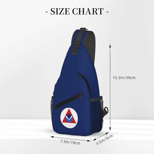 NOAA Flag Crossbody Bags For Women Men Chest Backpack Gym Shoulder Bag Travel Outdoor Sports Casual Crossbody Bags3