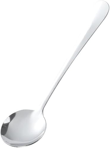 Miniatura 3 de 2 cucharas plateadas cuchara de cocina cuchara de postre de mango largo cuchara de helado cuchara de mezcla de café cuchara de acero inoxidable