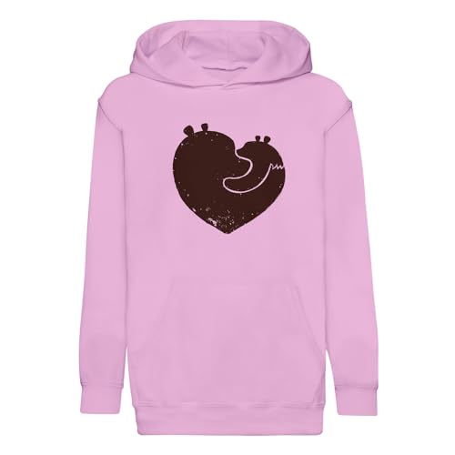 Sweat à capuche enfant maman ours et ourson premium pour garçon et fille