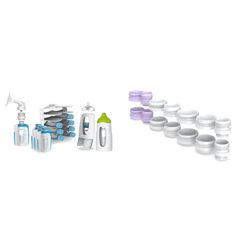 Image of Kiinde Twist Universal Direct-Pump Feeding System Starter Kit & Twist Milk Storage Bag Breast Pump and Baby Bottle Direct Pump Adapter Kit