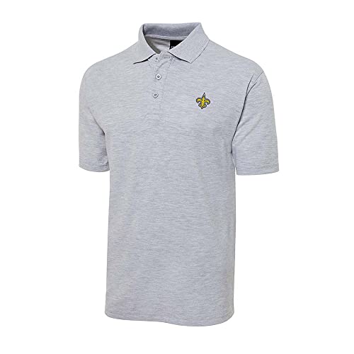 FANNOO Men's Polo Shirts Fleur De Lis Embroidery Short Sleeve Regular-Fit Advantage Performance Shirts