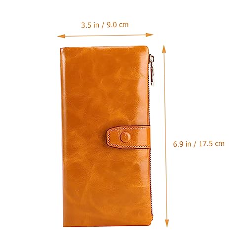 FRCOLOR Rfid Blocking Clutch Bag Women's Designer Wallet Long Wallet Photo Slot for Business Meetings Conventions3