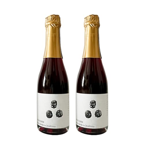 2024年産 糸島産ブラックベリースパークリングワイン 375ml 2本セット /