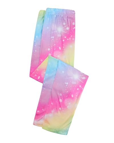 LQSZ Printed Leggings for Girls Soft Stretch Kids Leggings, Non Fade Color4