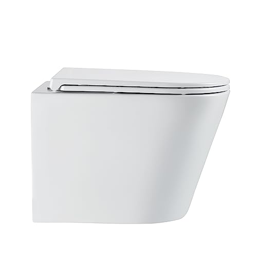 BTW Turin, Hänge-WC, mattweiß, Maße: 515 mm x 355 mm x 365 mm – Bild 4