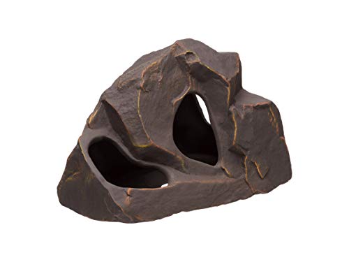 Image of Plecoceramics Aquarium Ceramic Decorations Cave Betta Stone Decor - Aquarium Fish Tank Hideway Decor for breeding Cichlids Plecos Betta Toys Hideout (Grotto)