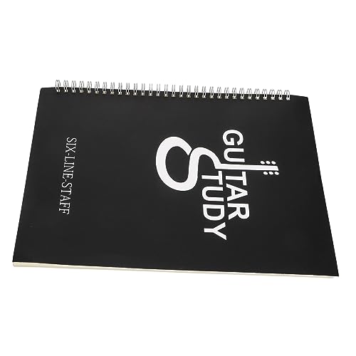 OFFSCH Guitarist Music Score Notebook Portable Music Book Fadeless Printing for Practice