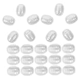 AKOOSY 200 piezas Cuentas de Perlas Irregulares Abs para Bricolaje Abalorios con Orificio Recto para Pulseras y Collares Artesanales Imitaciones Elegantes para Joyería Femenina