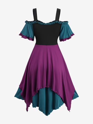 Vestido Renacentista Medieval para Mujer Plus 4X miniatura 2