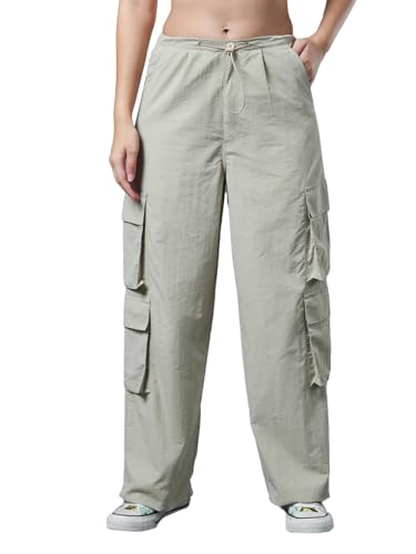 Image of Bewakoof Women's Relaxed Fit Mid Rise Pants