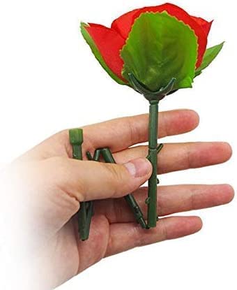 MOMOMAGE 5 Pcs/lot Folding Rose Appearing Rose Magic Tricks Silk to Flower Magic Magician Close up Street Gimmick Props Mentalism Funny
