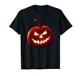Jack O Latern Pumpkin Face Horror Halloween Costume T-Shirt
