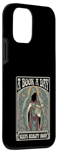 A Book a Day Keeps Reality Away Reading Lover Tarot Card Case for iPhone 12 mini