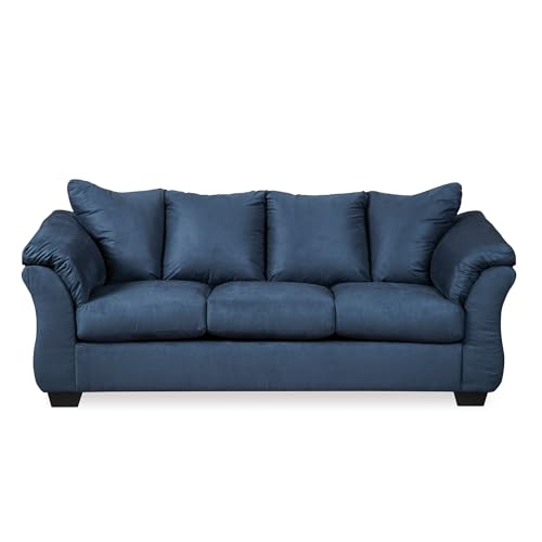 Signature Design by Ashley Darcy Casual Plush Sofa, Dark Blue