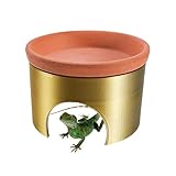 Reptilienhöhle klein | 2-in-1 Eidechsen-Wassernapf – Schlangen-Wassernapf – für Bartagamen, Haustiereltern, Tierliebhaber, Naturpädagogen, Gemeinschaftsunterkünfte, Heimgeschäft
