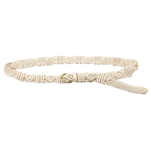 Handmade Weaving Waist Rope For Women Lady Dress Waist Belt With Adjust Pin Buckle Decors Fashion Female Waist Rope