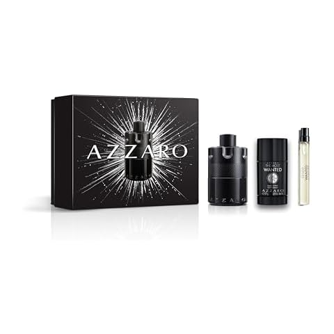 Azzaro The Most Wanted Eau de Parfum Intense - Seductive Mens Cologne Gift Set - 3-Piece Set Includes Full Size Fragrance (100ml) + Travel Size Spray (10ml) + Deodorant Stick (77g) - Gifts for Men Cover