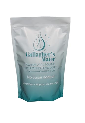 GALLAGHERS WATER All-Natural Equine Hydration Beverage Natural Flavor Enhancement Powder Mix with Electrolytes and Trace Minerals Designed to Encourage Horses to Drink Water No Sugar Added!