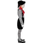 Funidelia | Disfraz de mimo para niña ▶ Payaso, Circo, Original y Divertido - Disfraz para niños y divertidos accesorios para Fiestas, Carnaval y Halloween - Negro