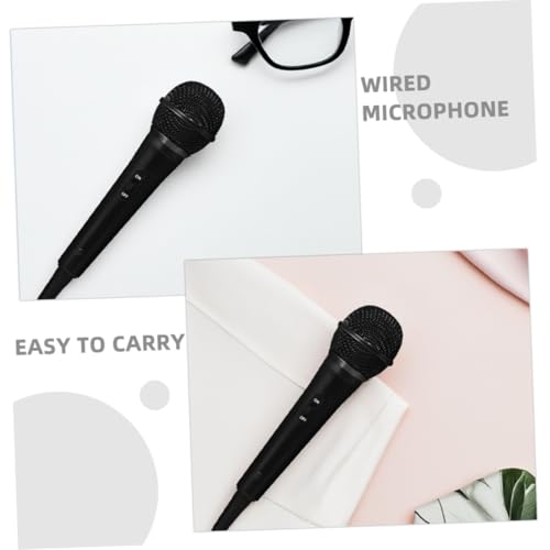 Micrófono dinámico cable de 2 piezas portátil plug and play 3